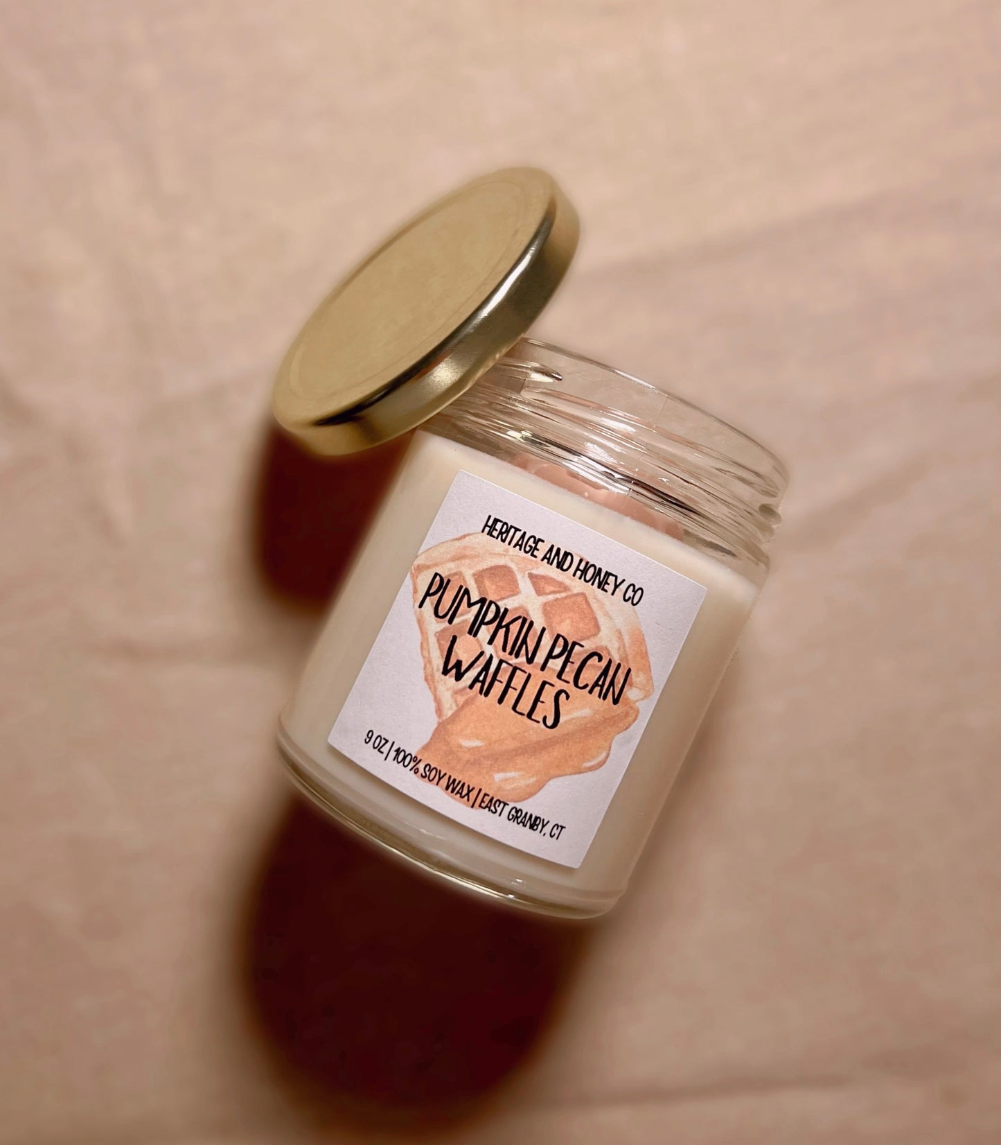 9oz Pumpkin Pecan Waffles Soy Candle