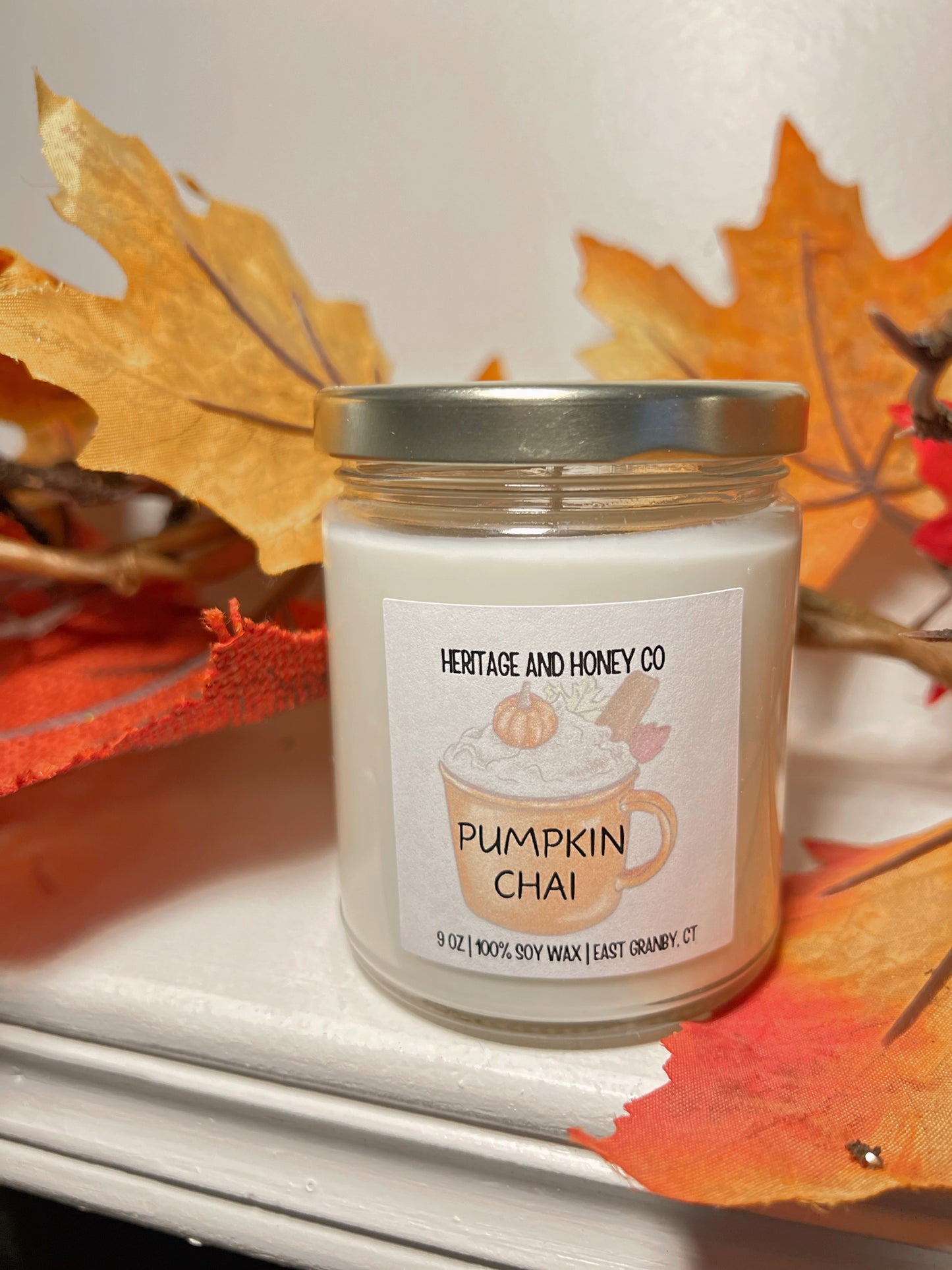 9oz Pumpkin Chai Soy Candle