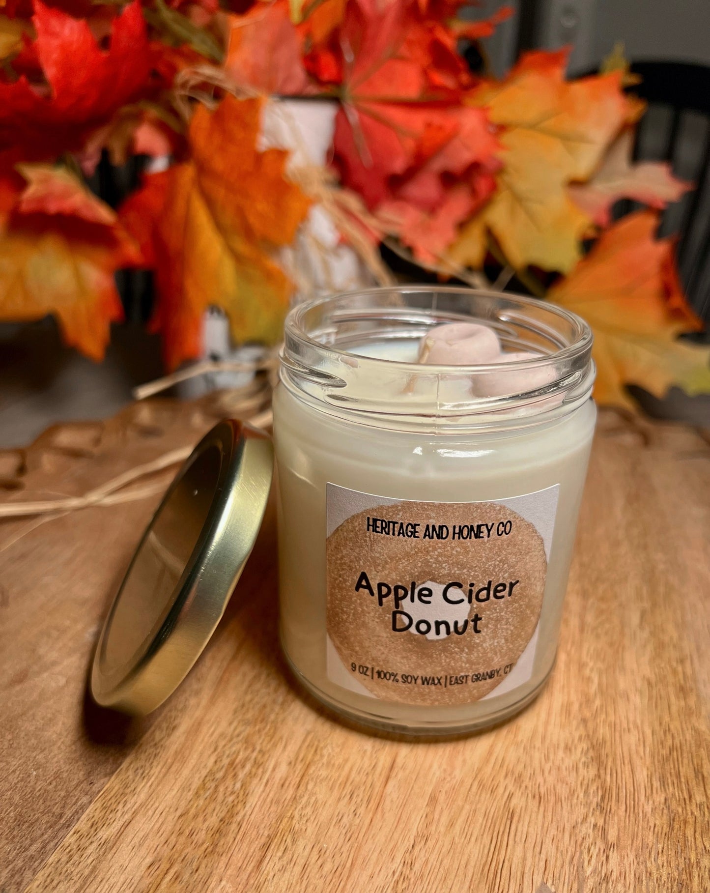 9oz Apple Cider Donut Soy Candle