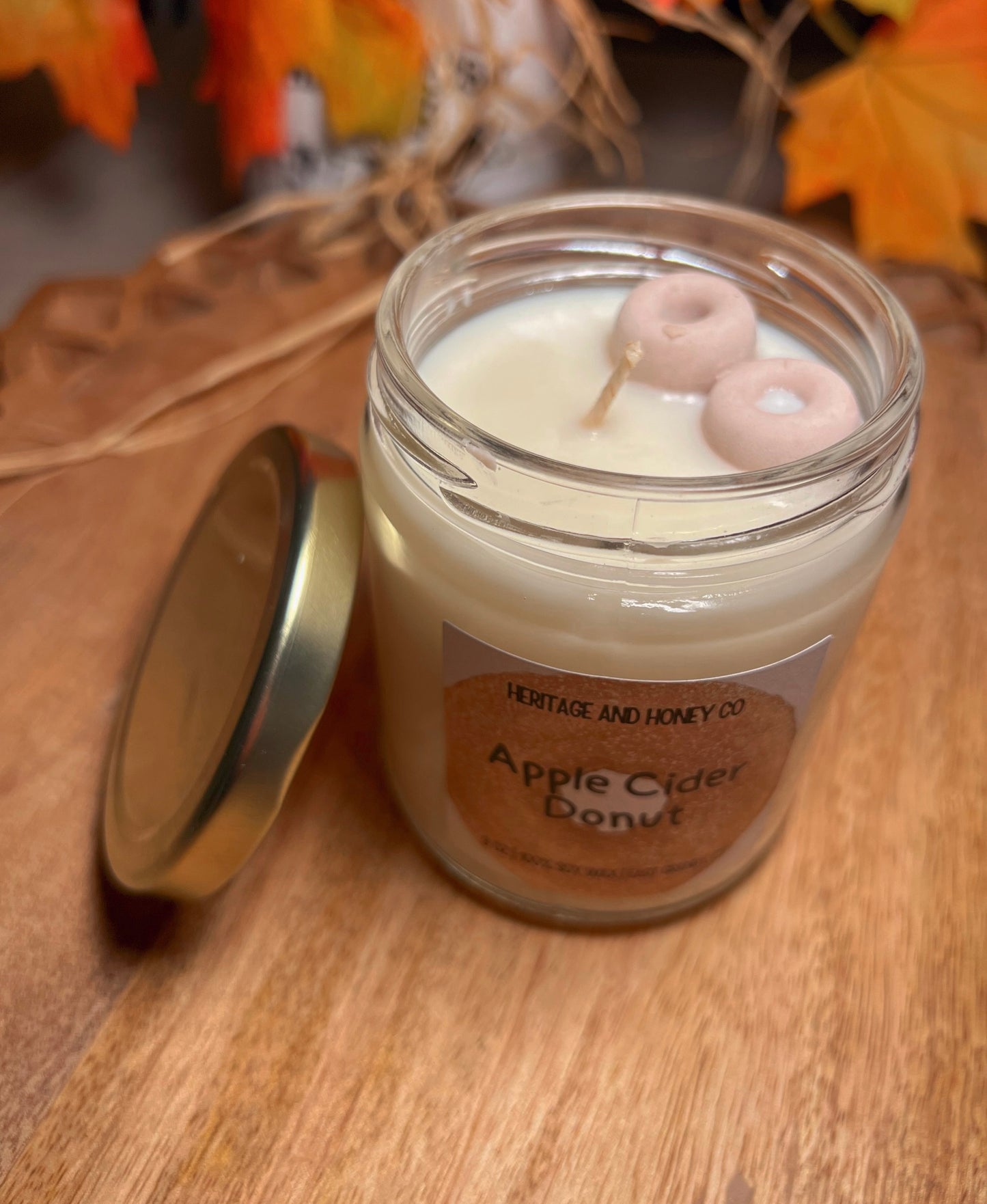 9oz Apple Cider Donut Soy Candle